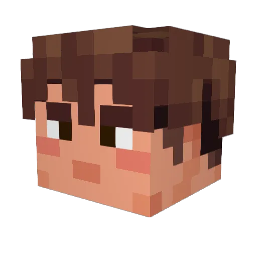 yarov_ Minecraft avatar head, 3D render