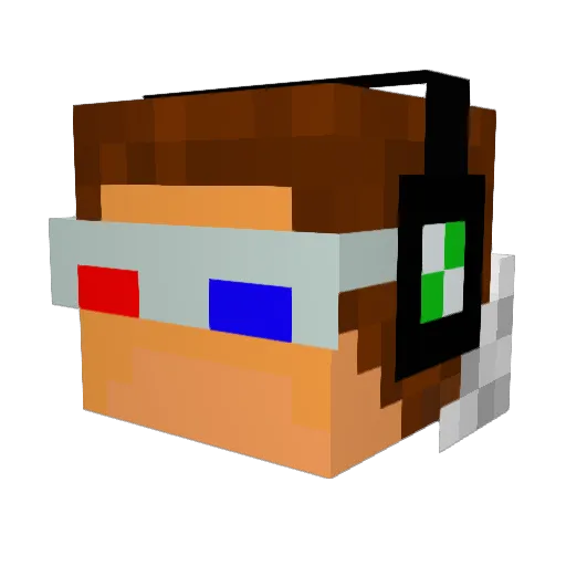 yarrik3 Minecraft avatar head, 3D render
