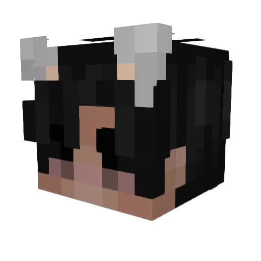 yarusaki Minecraft avatar head, 3D render