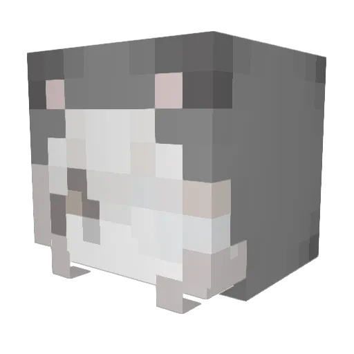 yaruxo Minecraft avatar head, 3D render