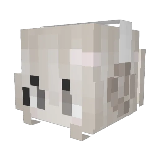 yarzia Minecraft avatar head, 3D render