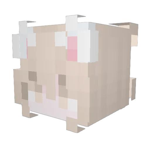 yas808 Minecraft avatar head, 3D render