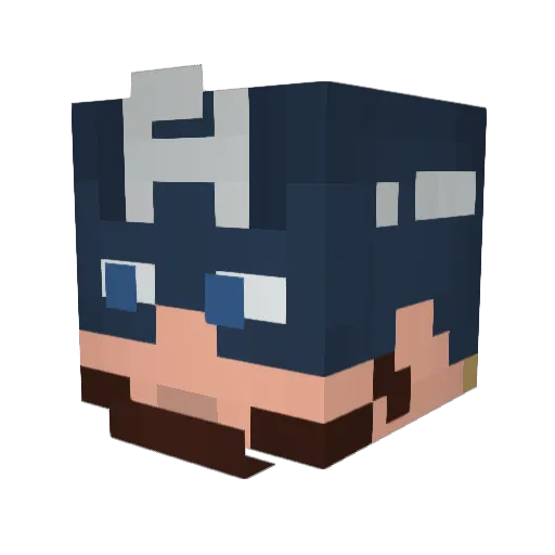 yasai1011 Minecraft avatar head, 3D render