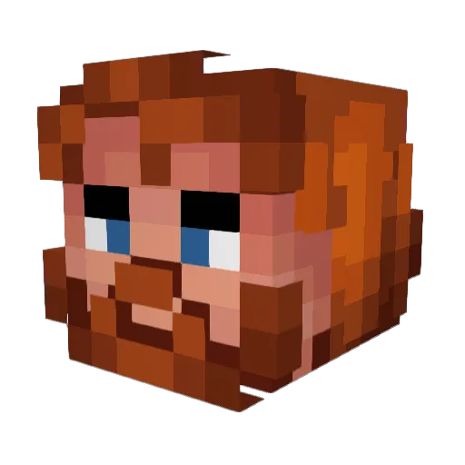 yasco9 Minecraft avatar head, 3D render