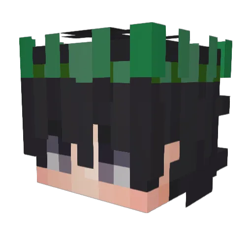 yase1 Minecraft avatar head, 3D render