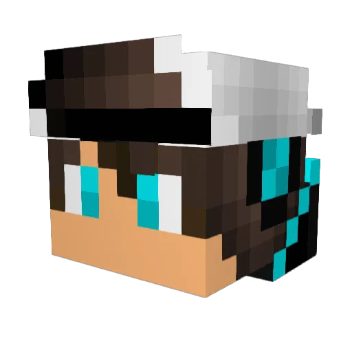 yaseen_xd Minecraft avatar head, 3D render