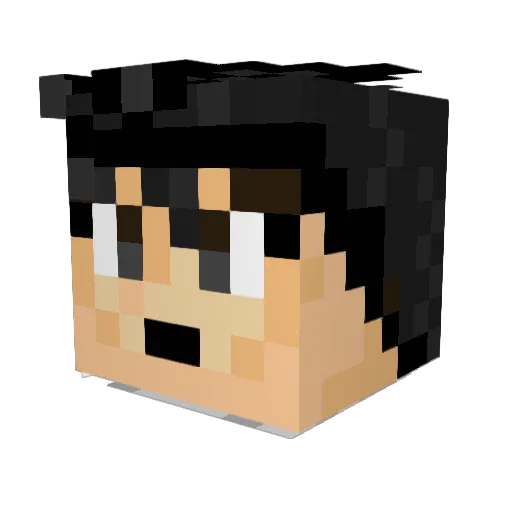 yashij11 Minecraft avatar head, 3D render