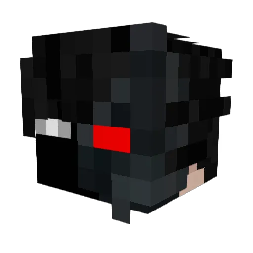 yashisback Minecraft avatar head, 3D render