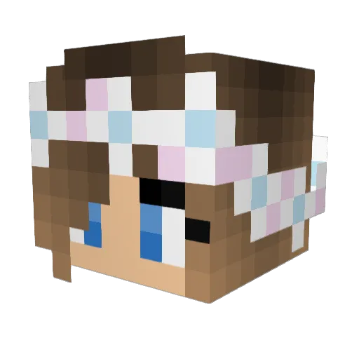 yasminr12 Minecraft avatar head, 3D render