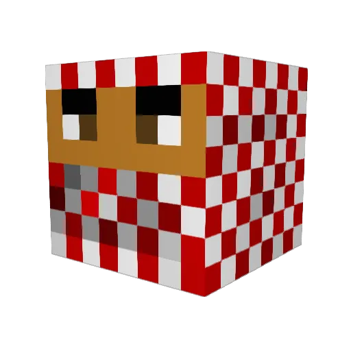 yasmoni206 Minecraft avatar head, 3D render