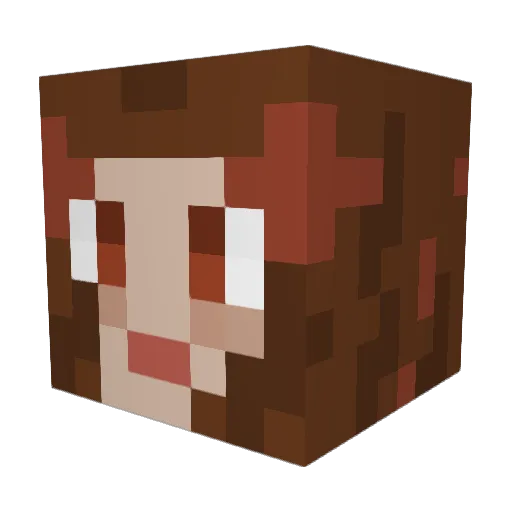 yassiplier Minecraft avatar head, 3D render