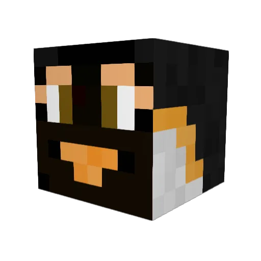 yasstiff Minecraft avatar head, 3D render