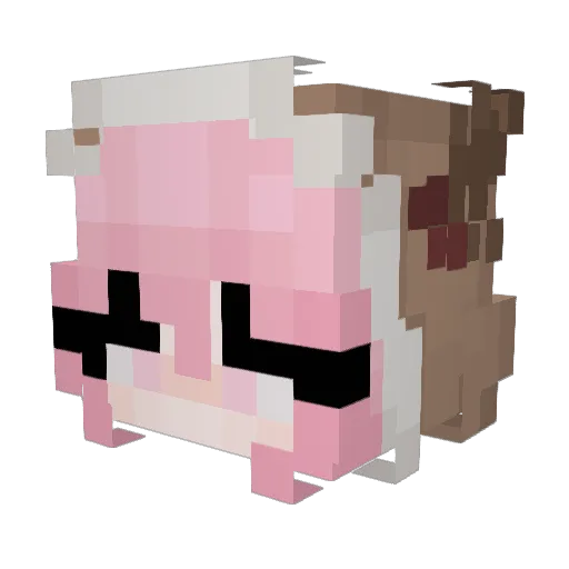 yasta Minecraft avatar head, 3D render