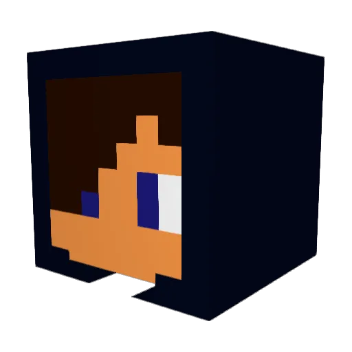 yasubee135 Minecraft avatar head, 3D render