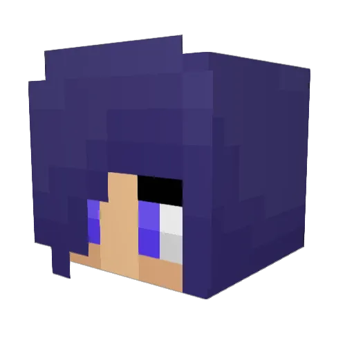 yasutoyo Minecraft avatar head, 3D render