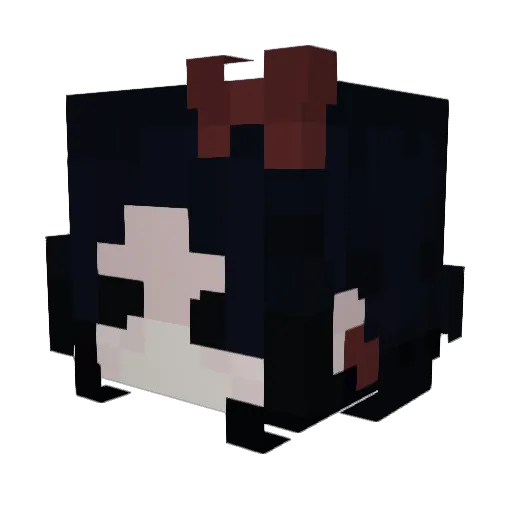 yatek0mo Minecraft avatar head, 3D render