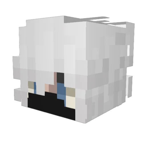 yatich Minecraft avatar head, 3D render