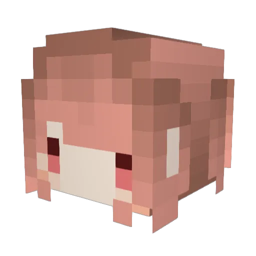 yato322 Minecraft avatar head, 3D render
