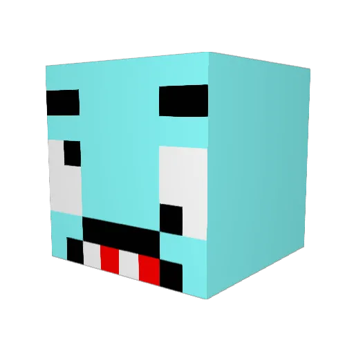 yato_ha1 Minecraft avatar head, 3D render