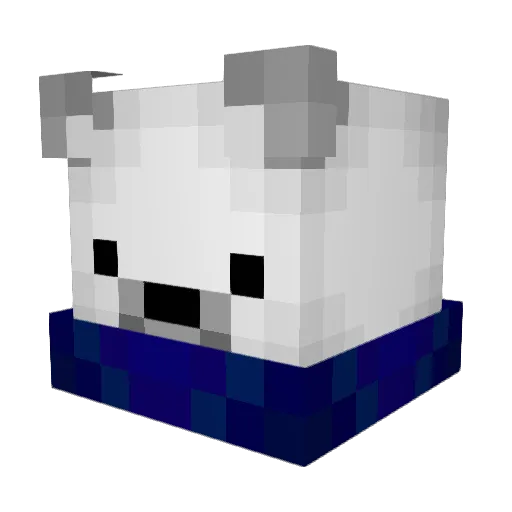 yatotti Minecraft avatar head, 3D render