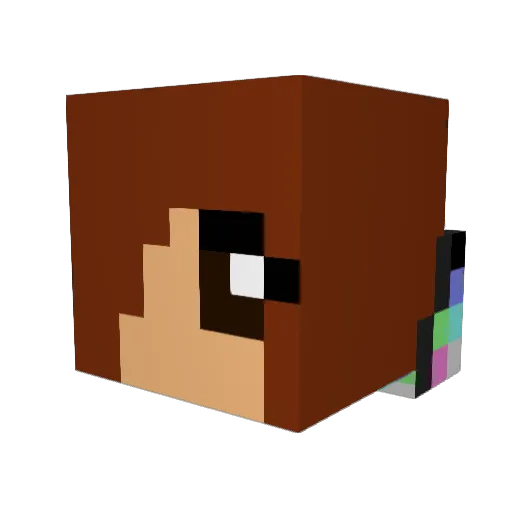 yatsan_ho Minecraft avatar head, 3D render