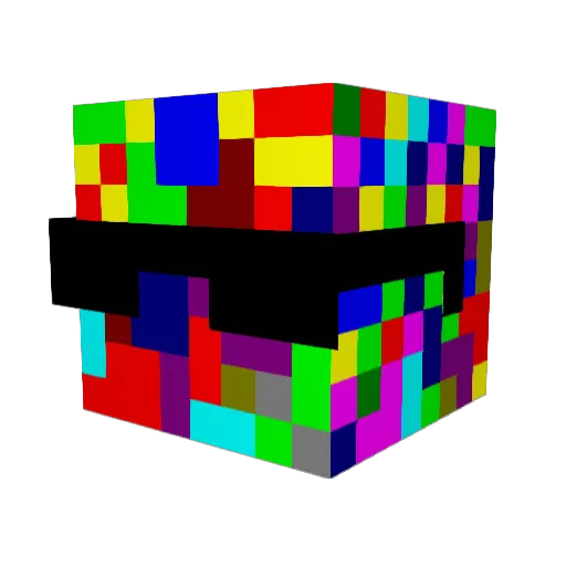 yatteo Minecraft avatar head, 3D render