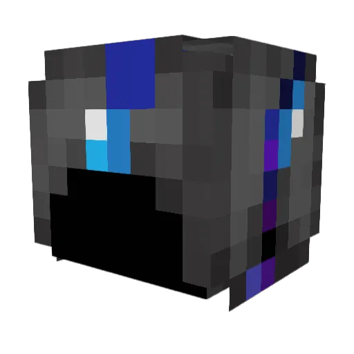 yaurn Minecraft avatar head, 3D render