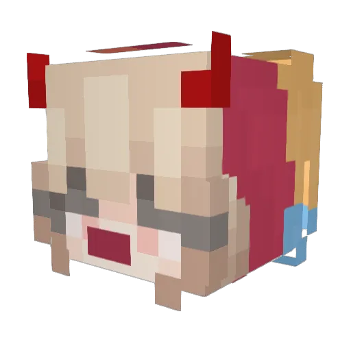 yavenne Minecraft avatar head, 3D render