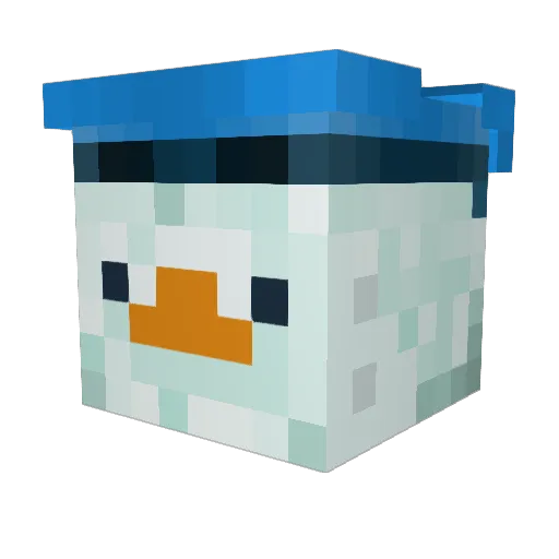 yavuzmert Minecraft avatar head, 3D render