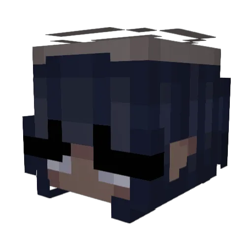 yawninq Minecraft avatar head, 3D render