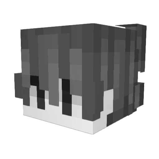 yay47 Minecraft avatar head, 3D render