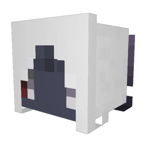 yaya0709 Minecraft avatar head, 3D render