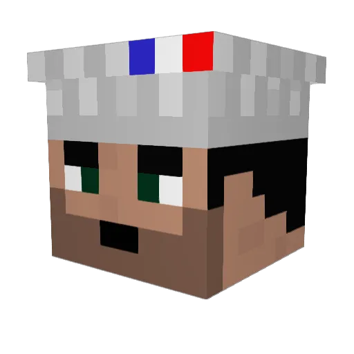 yaya0820 Minecraft avatar head, 3D render