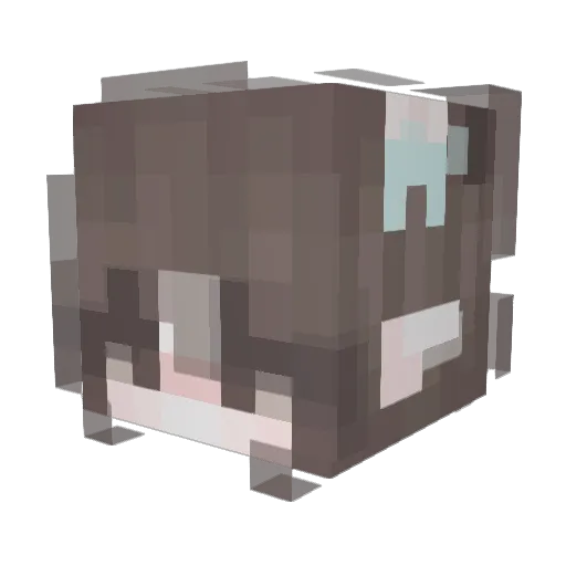 yayachen Minecraft avatar head, 3D render