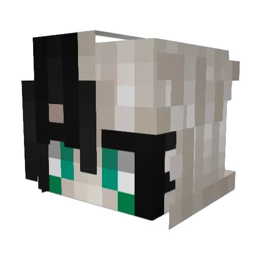 yayadh Minecraft avatar head, 3D render
