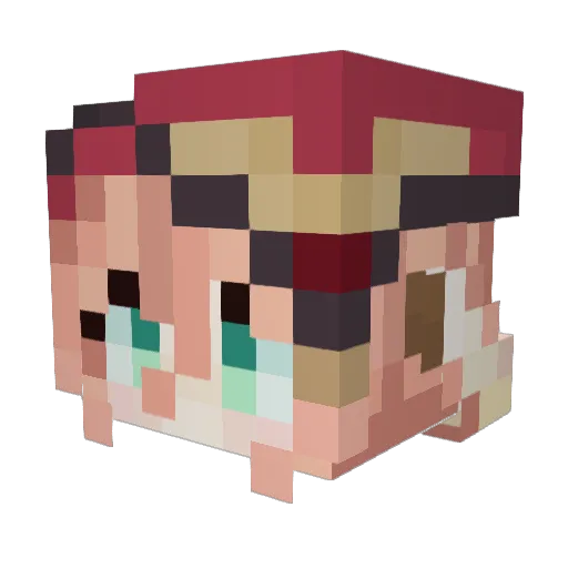 yayaghosts Minecraft avatar head, 3D render