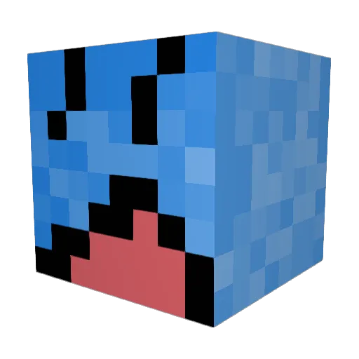 yaygruf Minecraft avatar head, 3D render