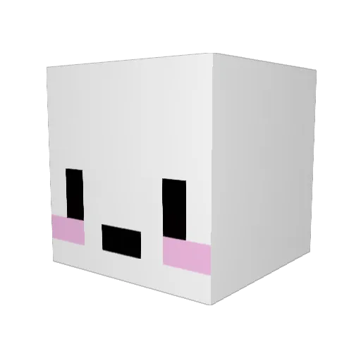 yayhiko Minecraft avatar head, 3D render