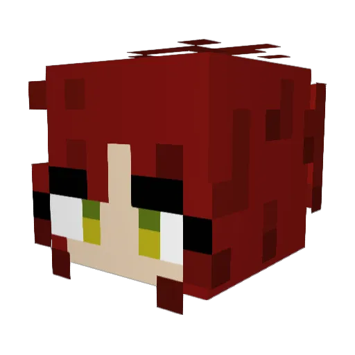 yayhole Minecraft avatar head, 3D render