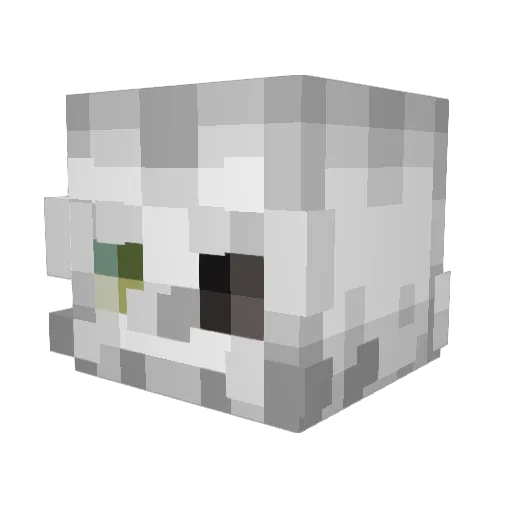 yayimg Minecraft avatar head, 3D render