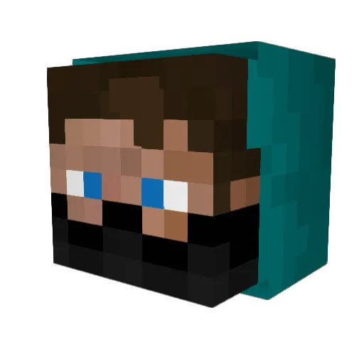 yayjumper Minecraft avatar head, 3D render