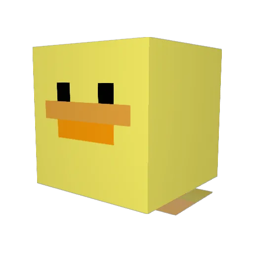 yayotor Minecraft avatar head, 3D render