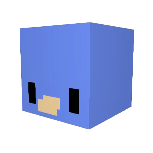 yayu7 Minecraft avatar head, 3D render