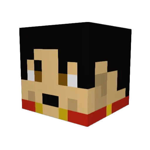 yaz31 Minecraft avatar head, 3D render