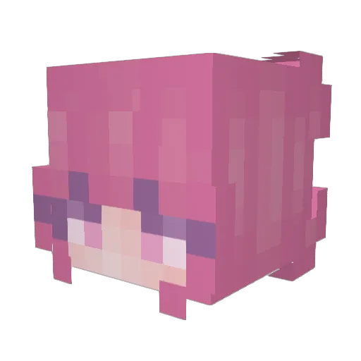 yazilie Minecraft avatar head, 3D render