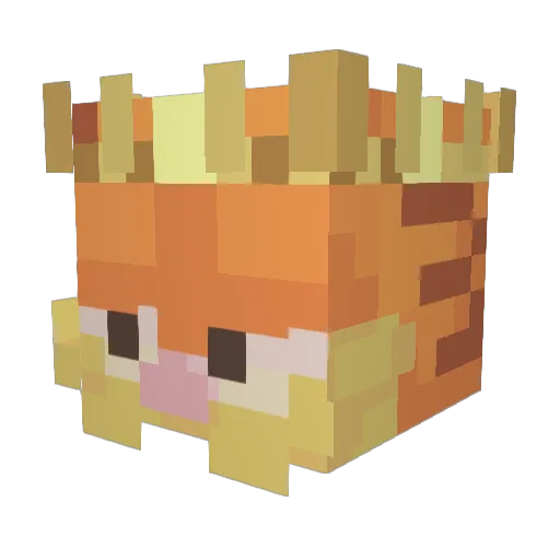 yazinga Minecraft avatar head, 3D render