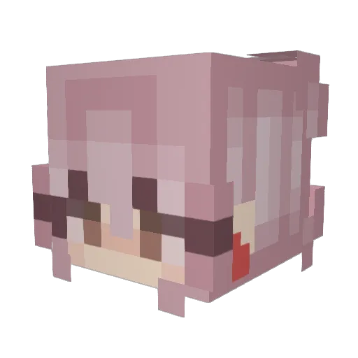 yazurr Minecraft avatar head, 3D render