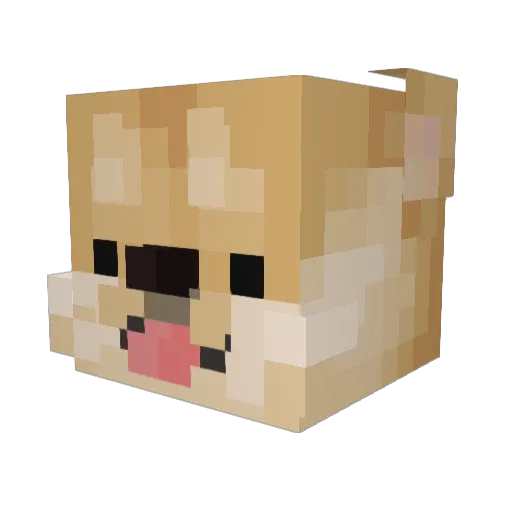 yb070123 Minecraft avatar head, 3D render