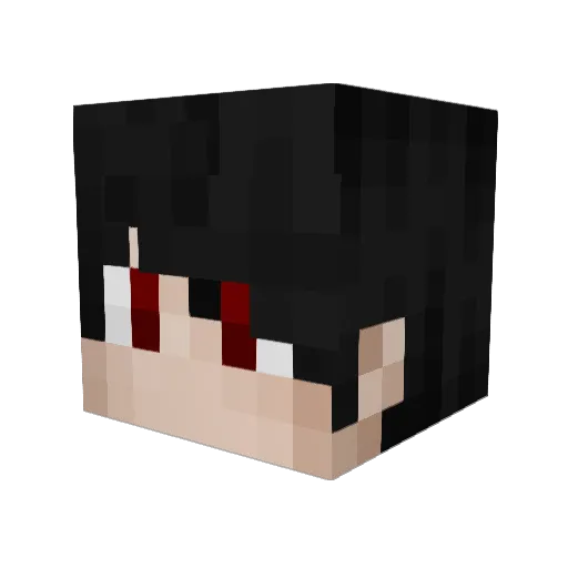 yb0 Minecraft avatar head, 3D render
