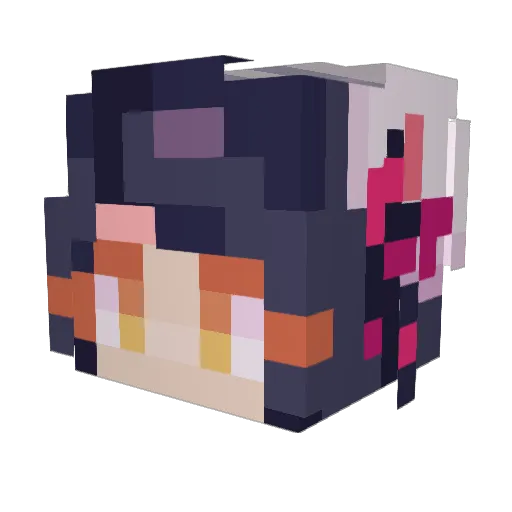 yb33221 Minecraft avatar head, 3D render
